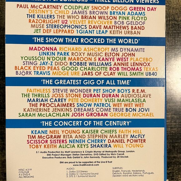 Live One Day One Concert One World July 2nd 2005 (DVD Box Set) - Picture 2 of 5